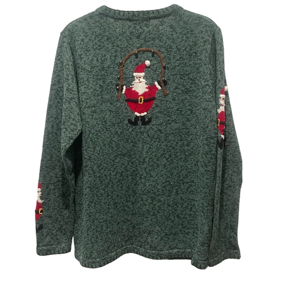 THE QUACKER FACTORY Santa with Bells Vintage Cardigan - Picture 6 of 8